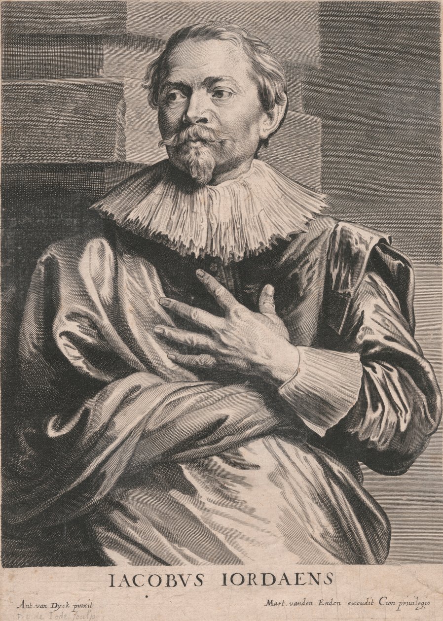 Jacobus Jordaens by Pieter de Jode