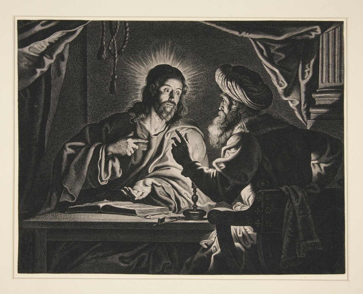Christ and Nicodemus by Pieter de Jode II