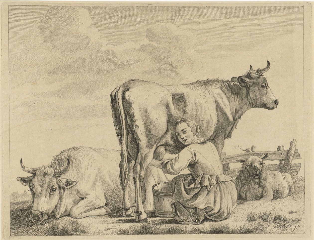 Milkmaid by Pieter de Mare