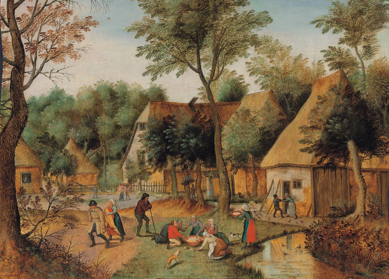 Mealtime in the Country by Pieter Brueghel the Younger