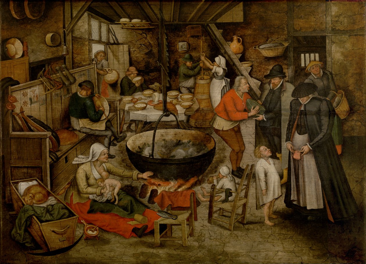Visit to the Peasants by Pieter the Younger Brueghel
