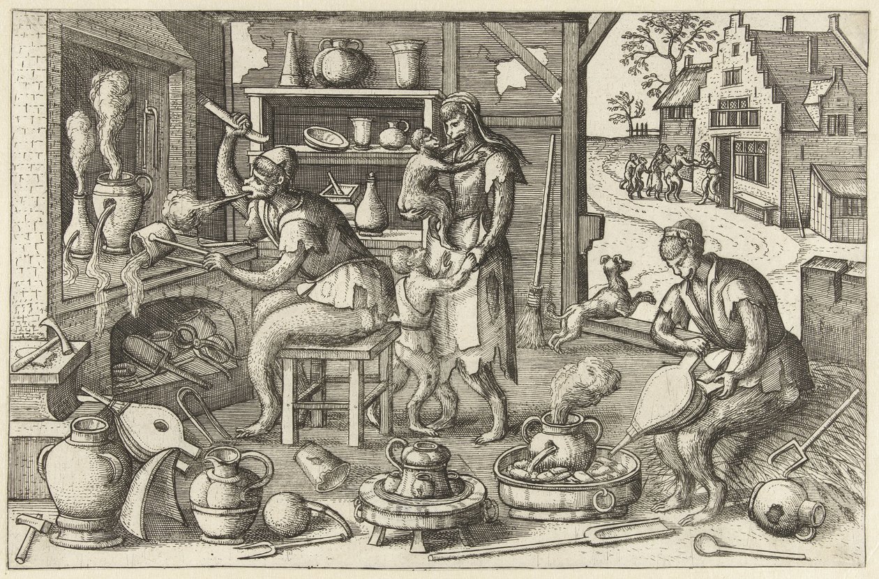 Alchemist by Pieter van der Borcht (I)