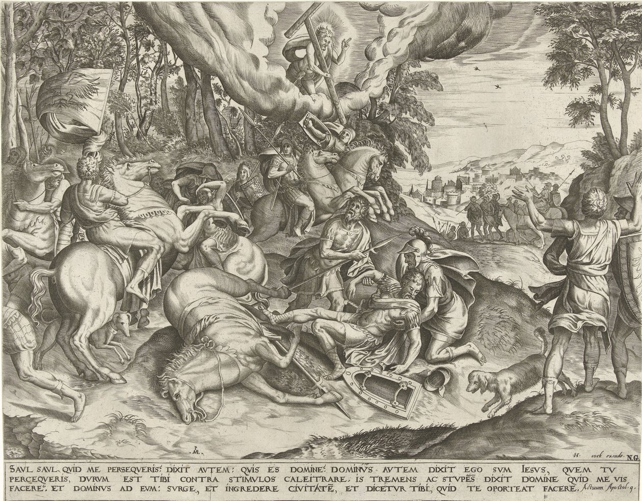 Conversion of Paul by Pieter van der Heyden