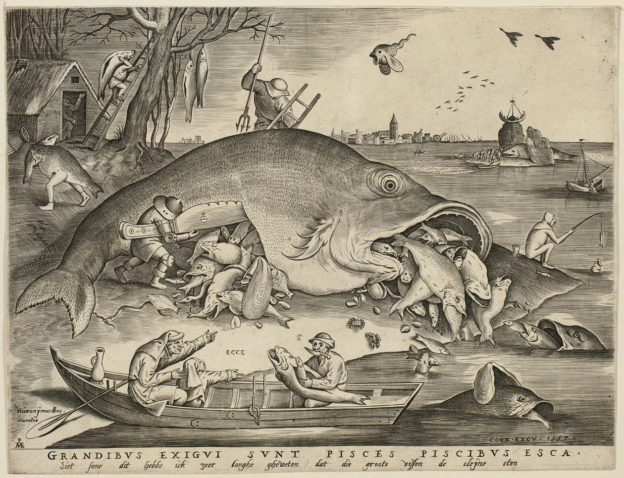 Big Fish Eat Little Fish by Pieter van der Heyden