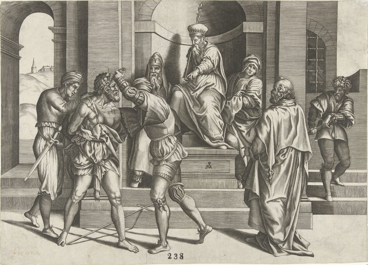 Arrest of John the Baptist by Pieter van der Heyden