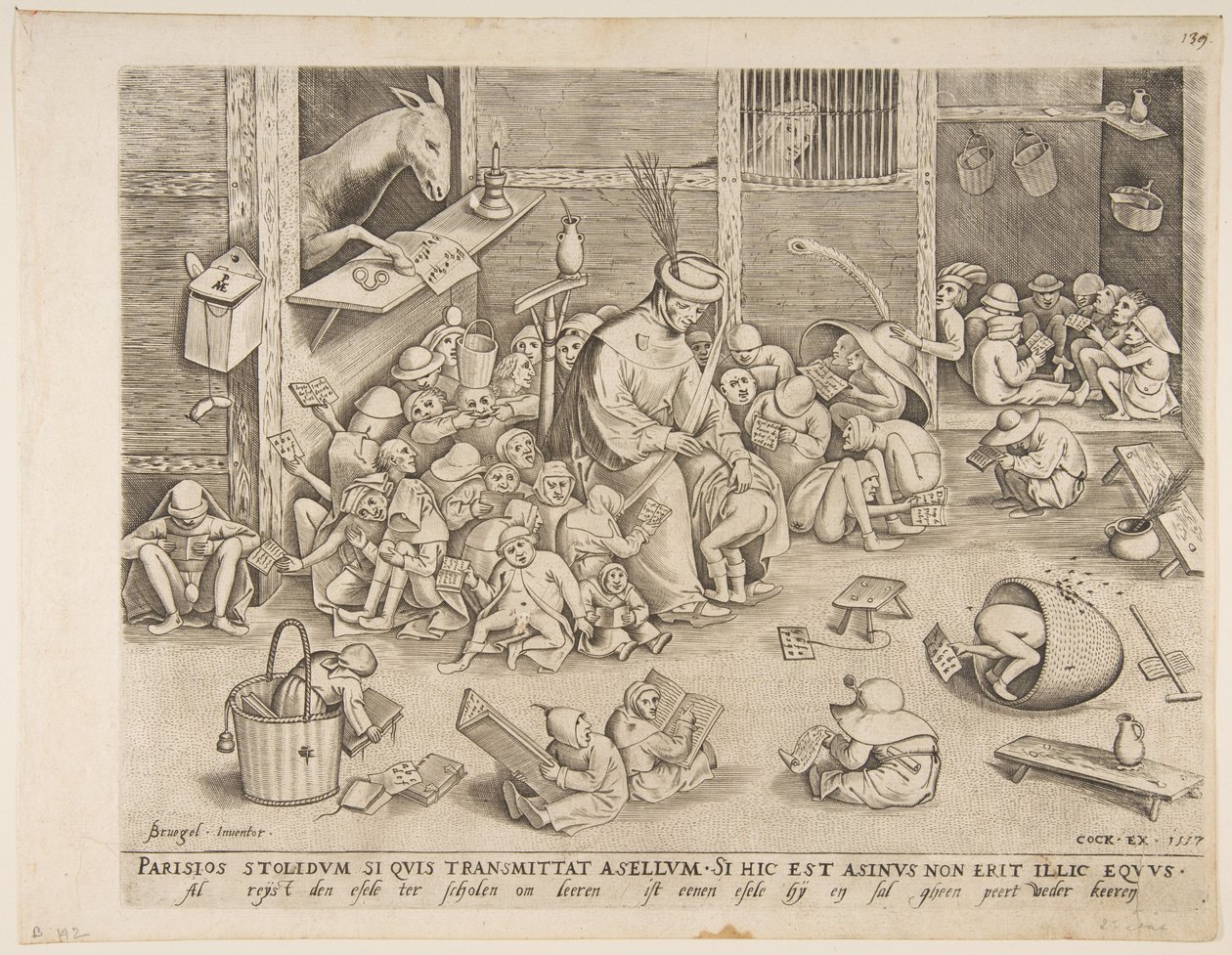 The Ass at School by Pieter van der Heyden