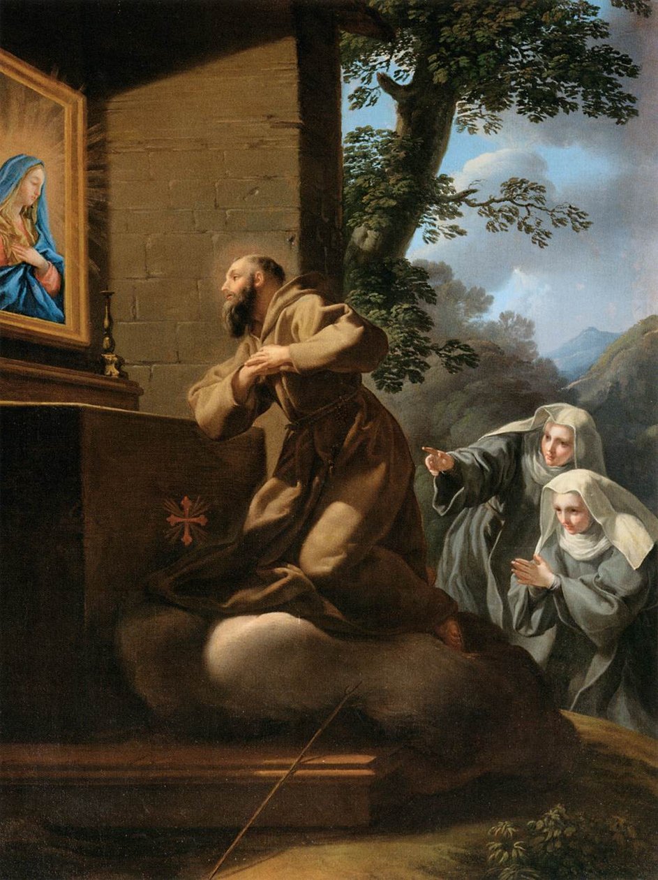 St Francis of Paola in Ecstasy by Pietro Bianchi