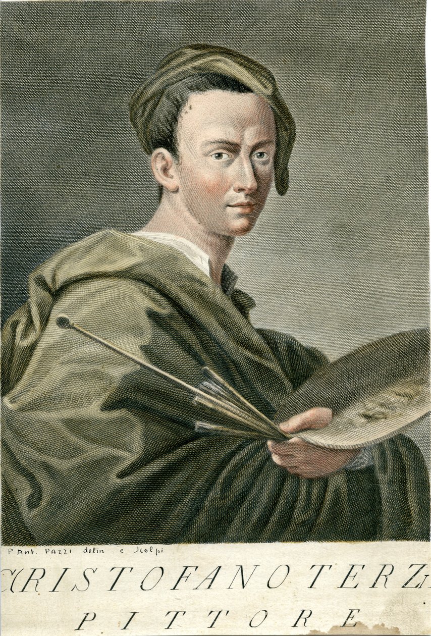 Engraved Portrait by Pietro Antonio Pazzi