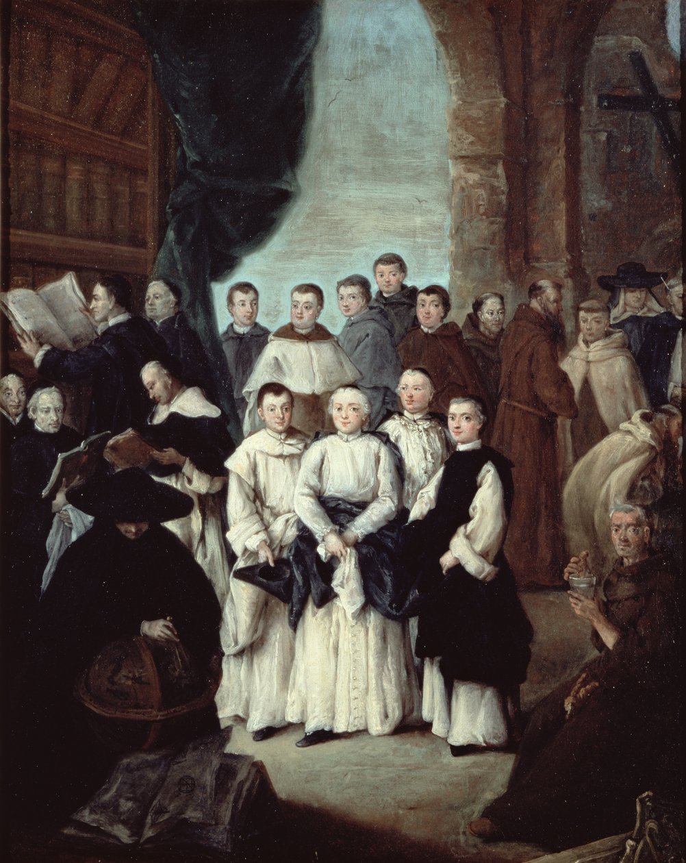 Friars in Venice by Pietro Longhi