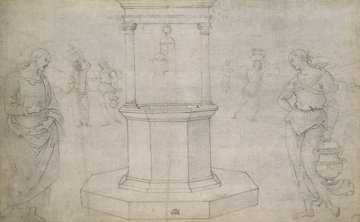 Christ and the Woman of Samaria by Pietro Perugino