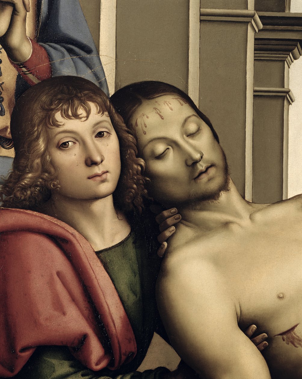 Pieta (detail) by Pietro Perugino
