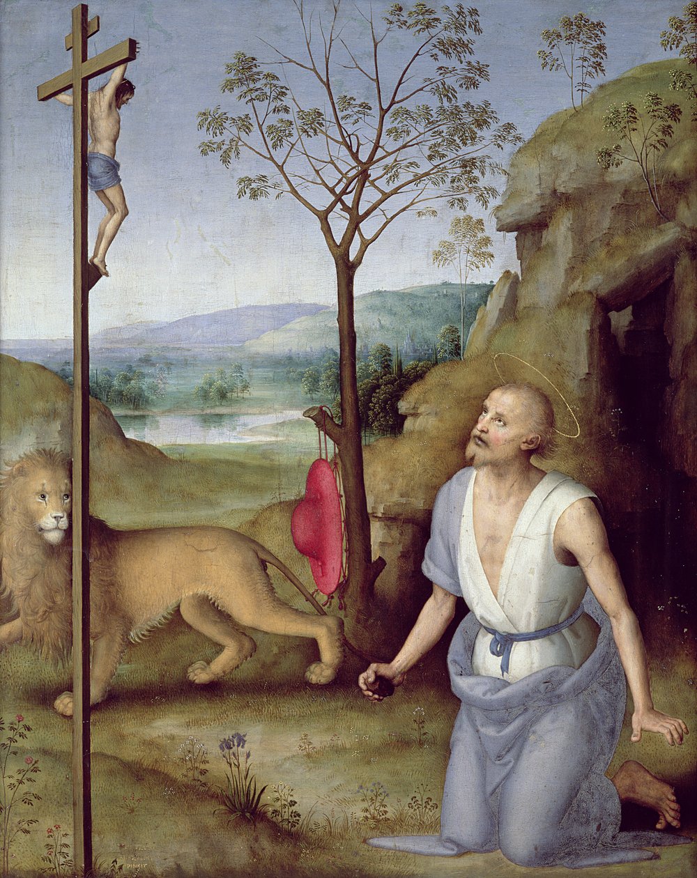 St. Jerome in the Desert, c.1499-1502 by Pietro Perugino