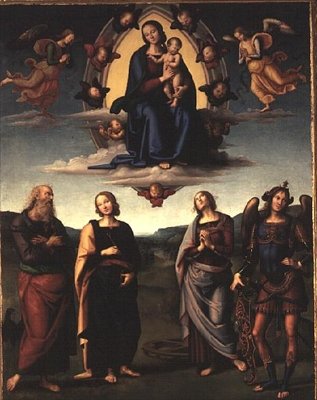 Virgin and Child with Saints, after 1497 by Pietro Perugino