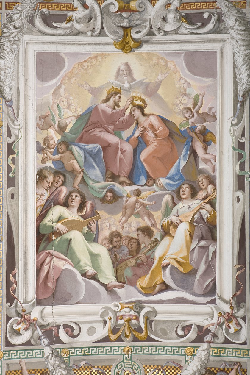 The Coronation of the Virgin Mary (detail) by Pietro Sorri