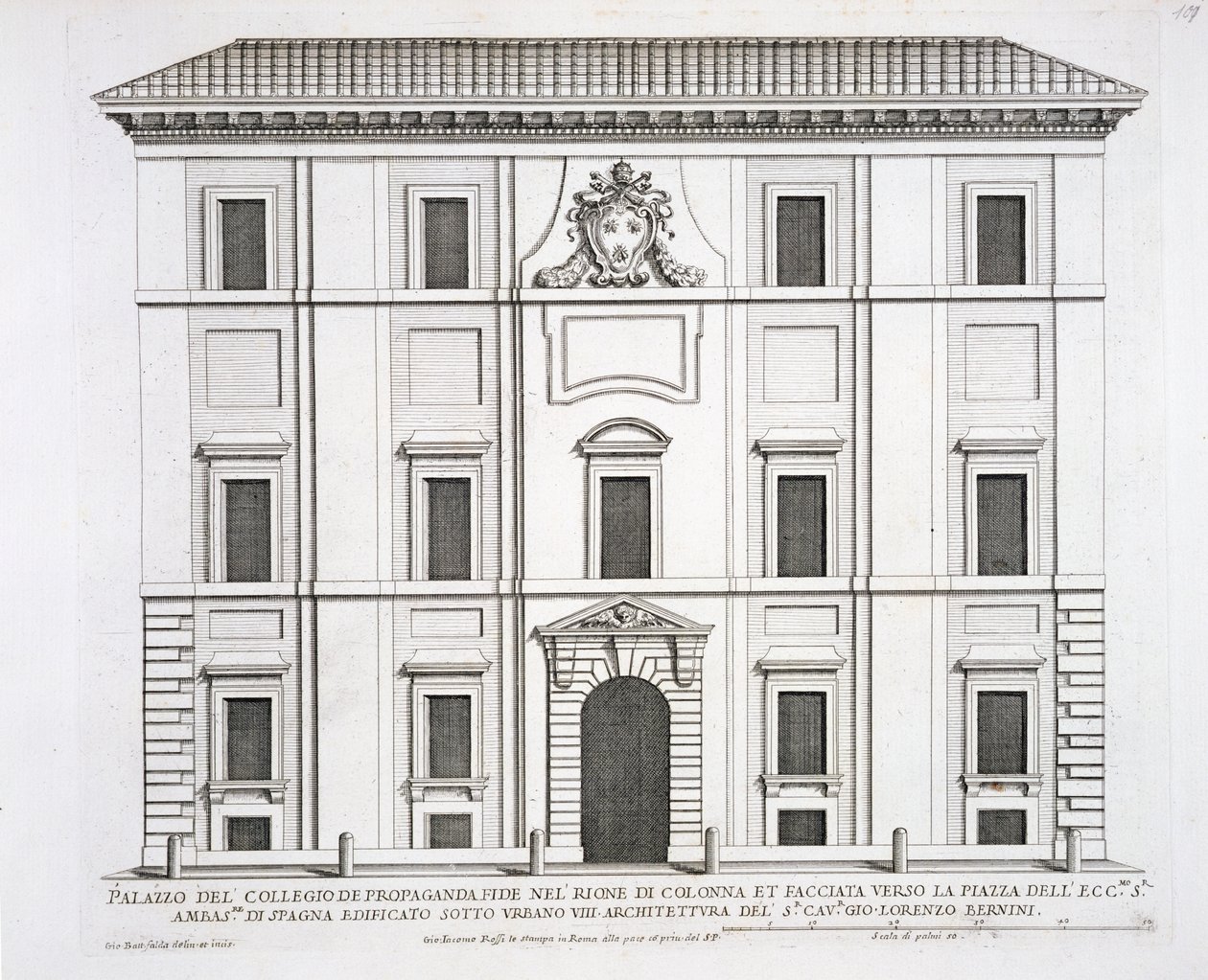 Palazzo del Collegio de Propaganda Fide, from 