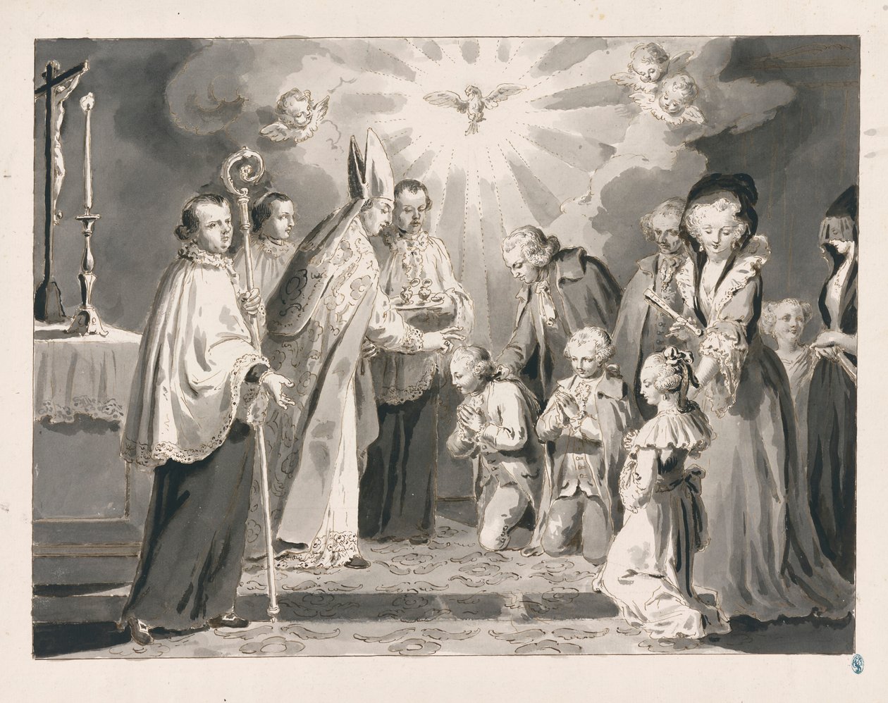 Confirmation from The Seven Sacraments by Pietro Antonio Novelli
