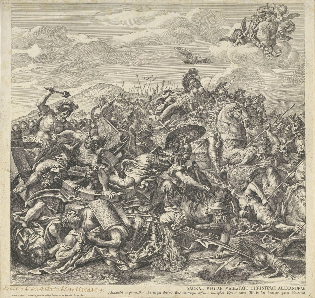 Battle of Arbella (left part) by Pietro Aquila