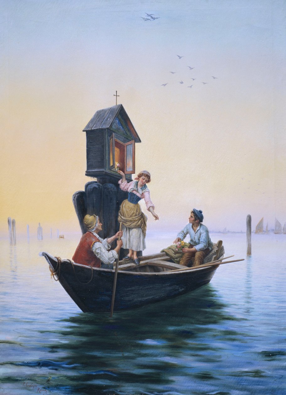 Attending a Venetian Shrine by Pietro Gabrini