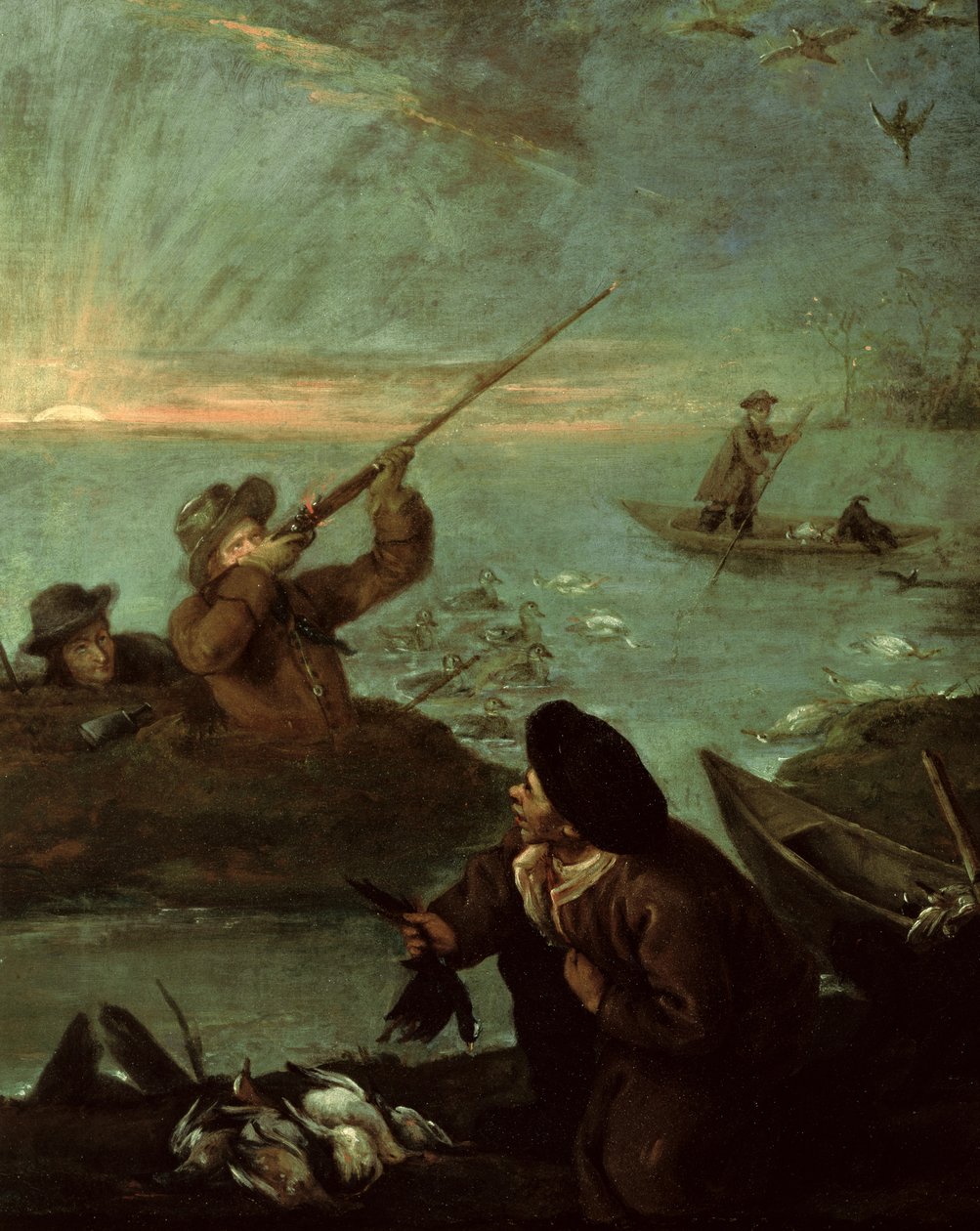 Hunters Shooting at Ducks by Pietro Longhi