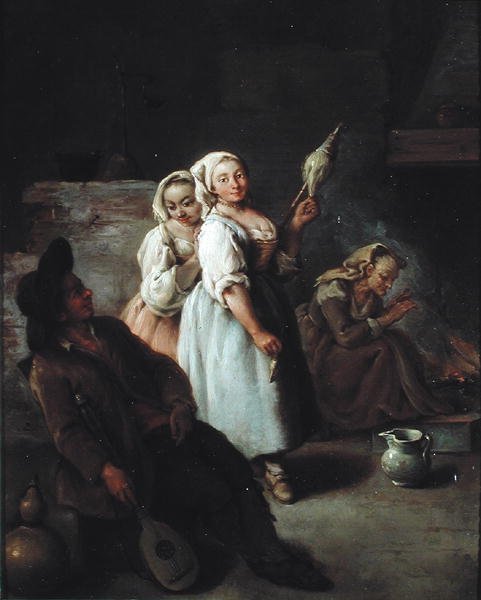 The Spinner by Pietro Longhi