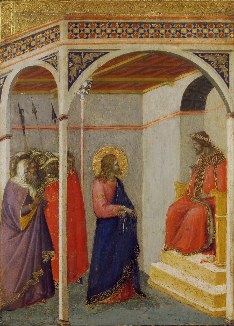 Christ before Pilate by Pietro Lorenzetti