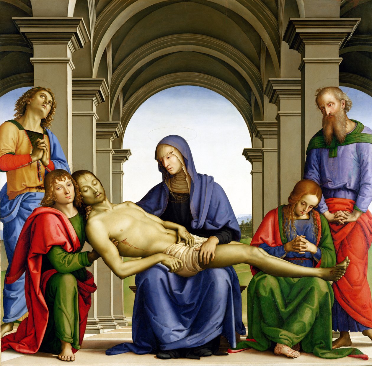 Pieta, 1493-94 by Pietro Perugino