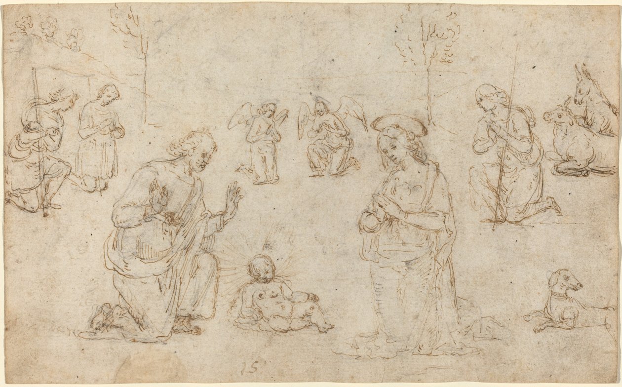 The Adoration of the Shepherds by Pietro Perugino