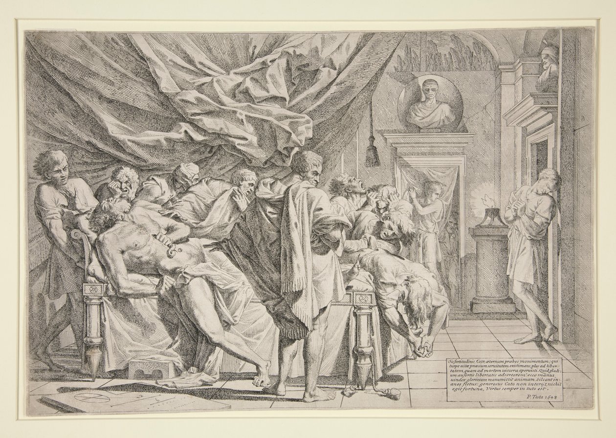 Death of Cato by Pietro Testa