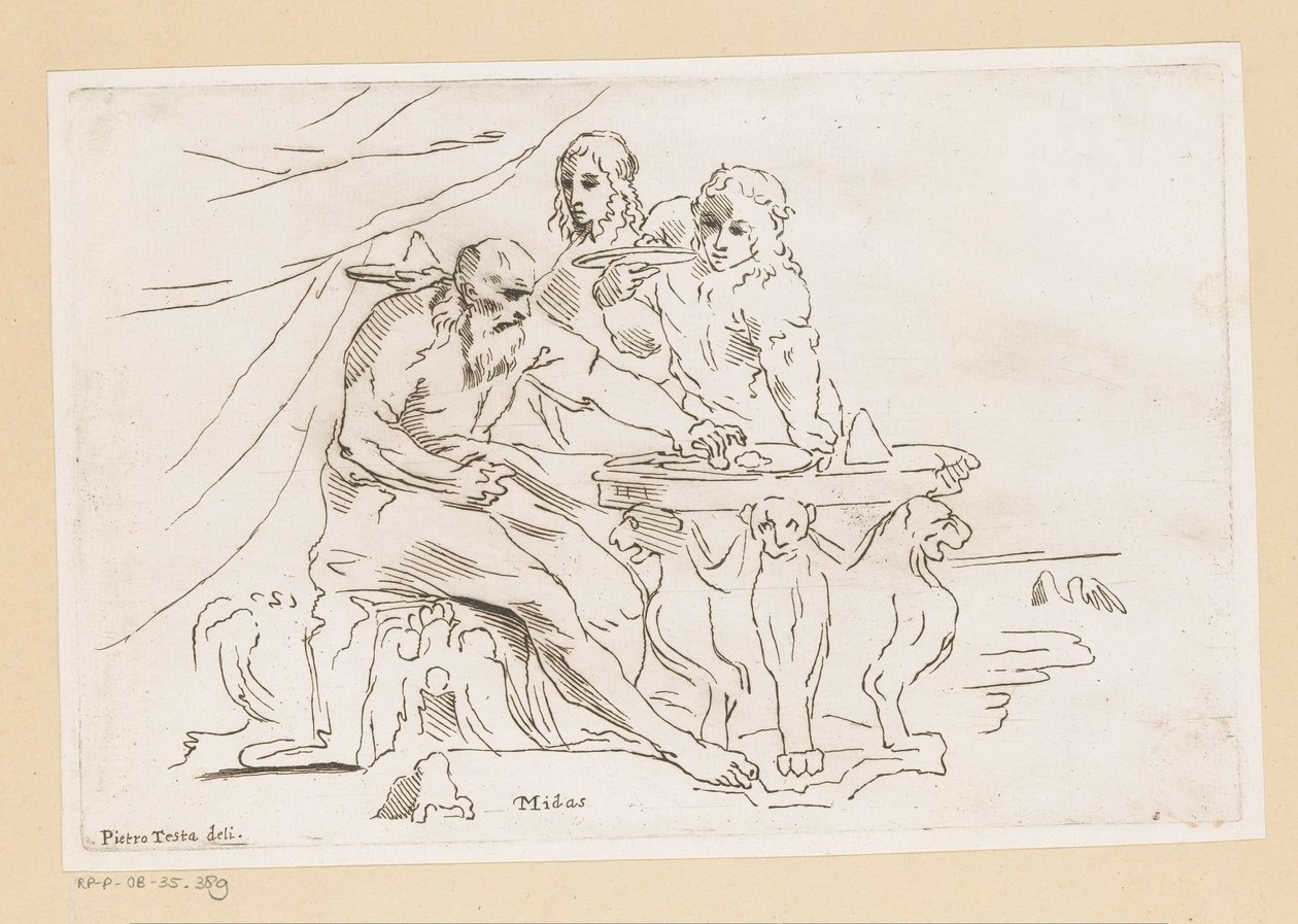 Midas Served Food by Pietro Testa