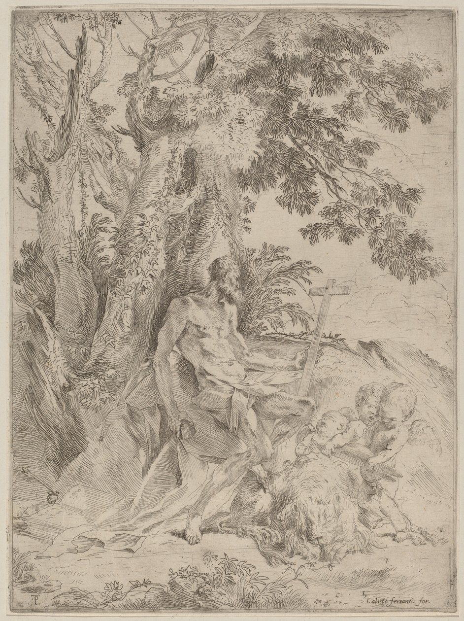 Saint Jerome by Pietro Testa