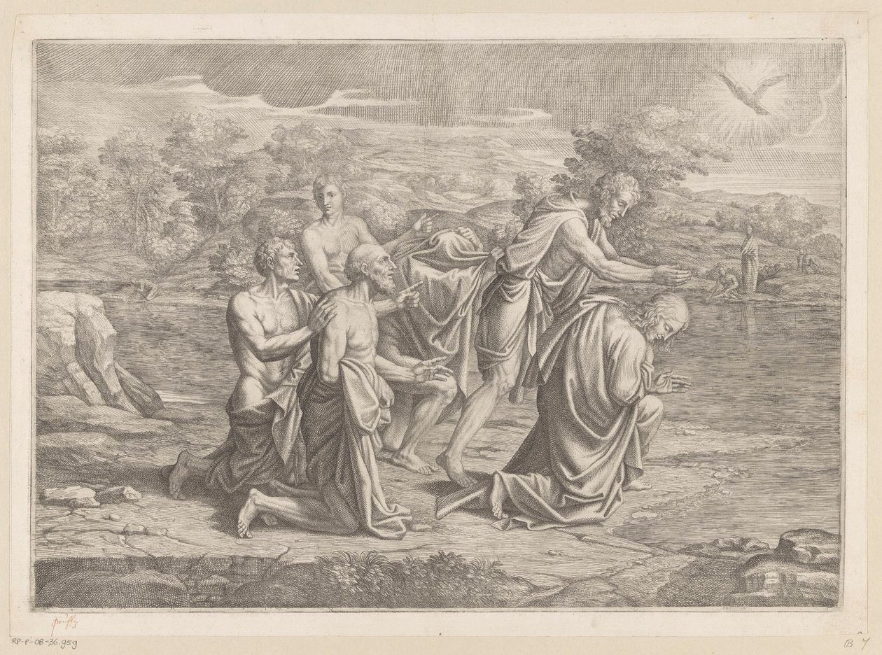 Baptism of Christ by Pietro del Po
