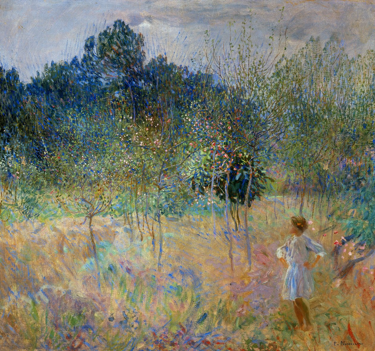The Country in Bloom, or April by Plinio Nomellini