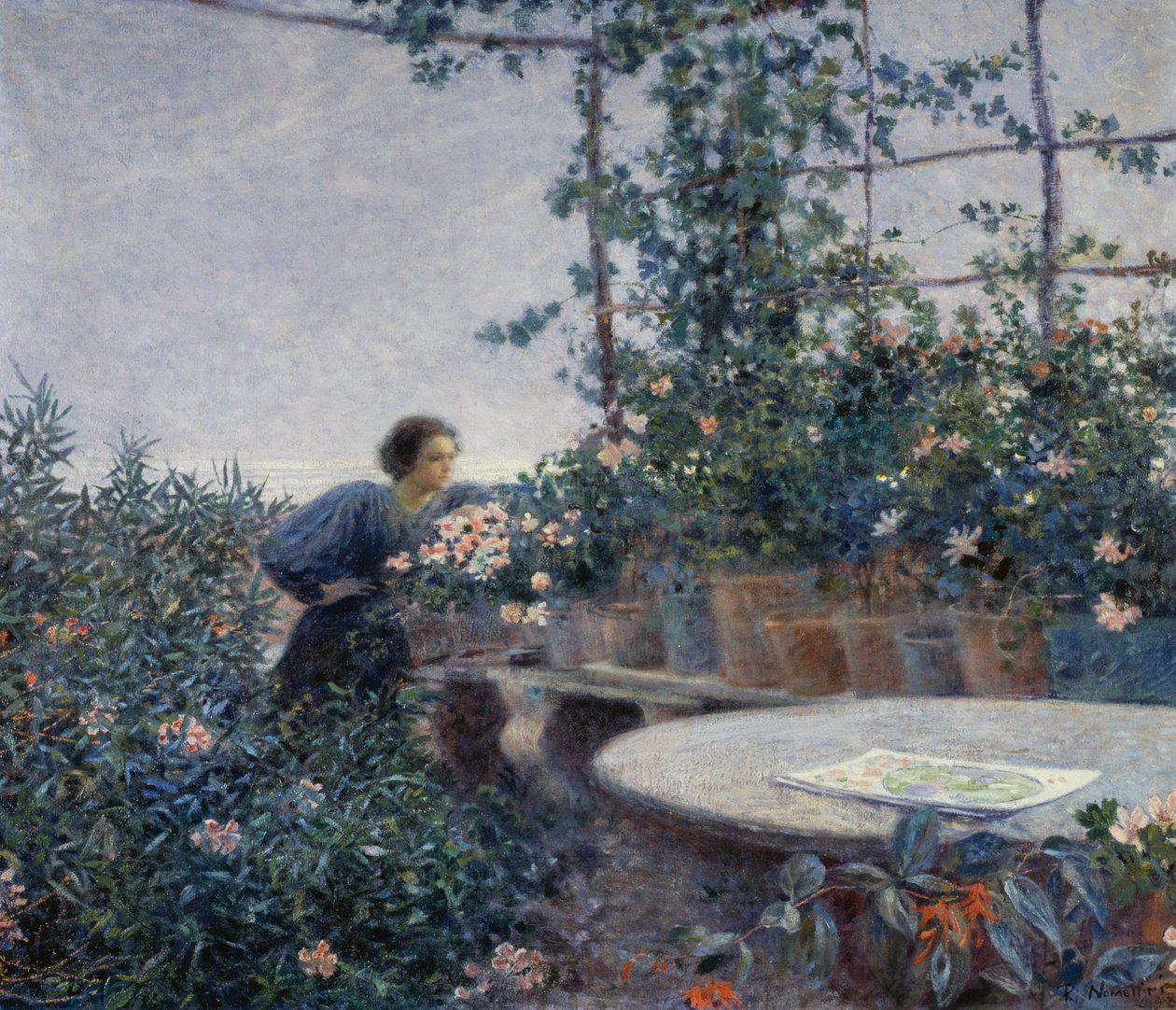 In the evening by Plinio Nomellini