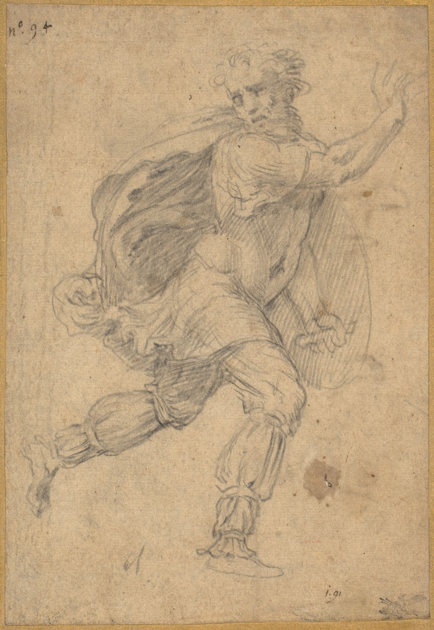 Fleeing Barbarian by Polidoro da Caravaggio