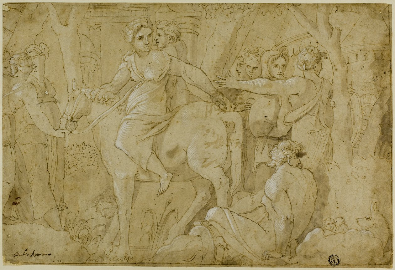 Flight of Clelia by Polidoro da Caravaggio