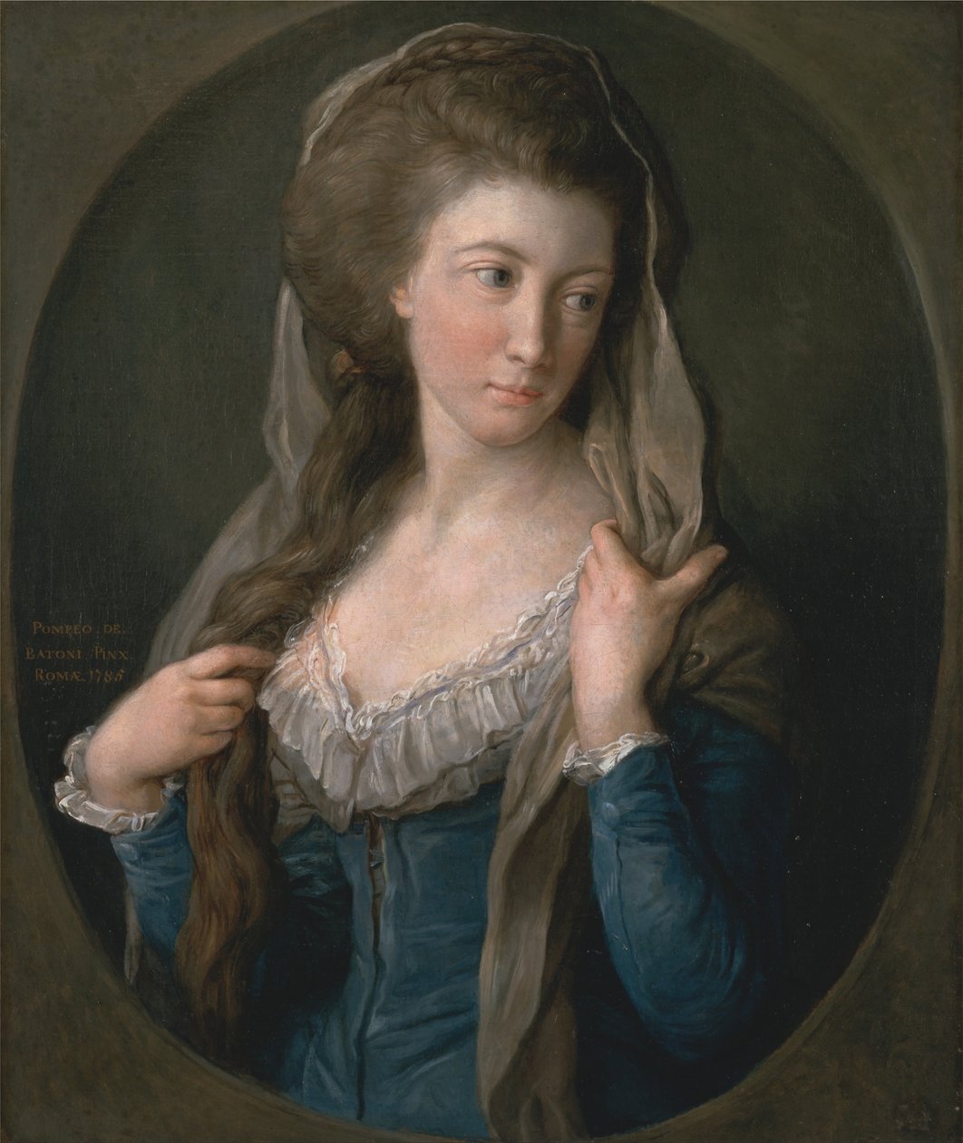 Portrait of a Woman, Traditionally Identified as Margaret Stuart, Lady Hippisley by Pompeo Batoni