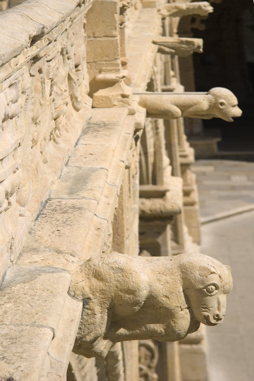 Gargoyles in the Cloister by Portuguese School