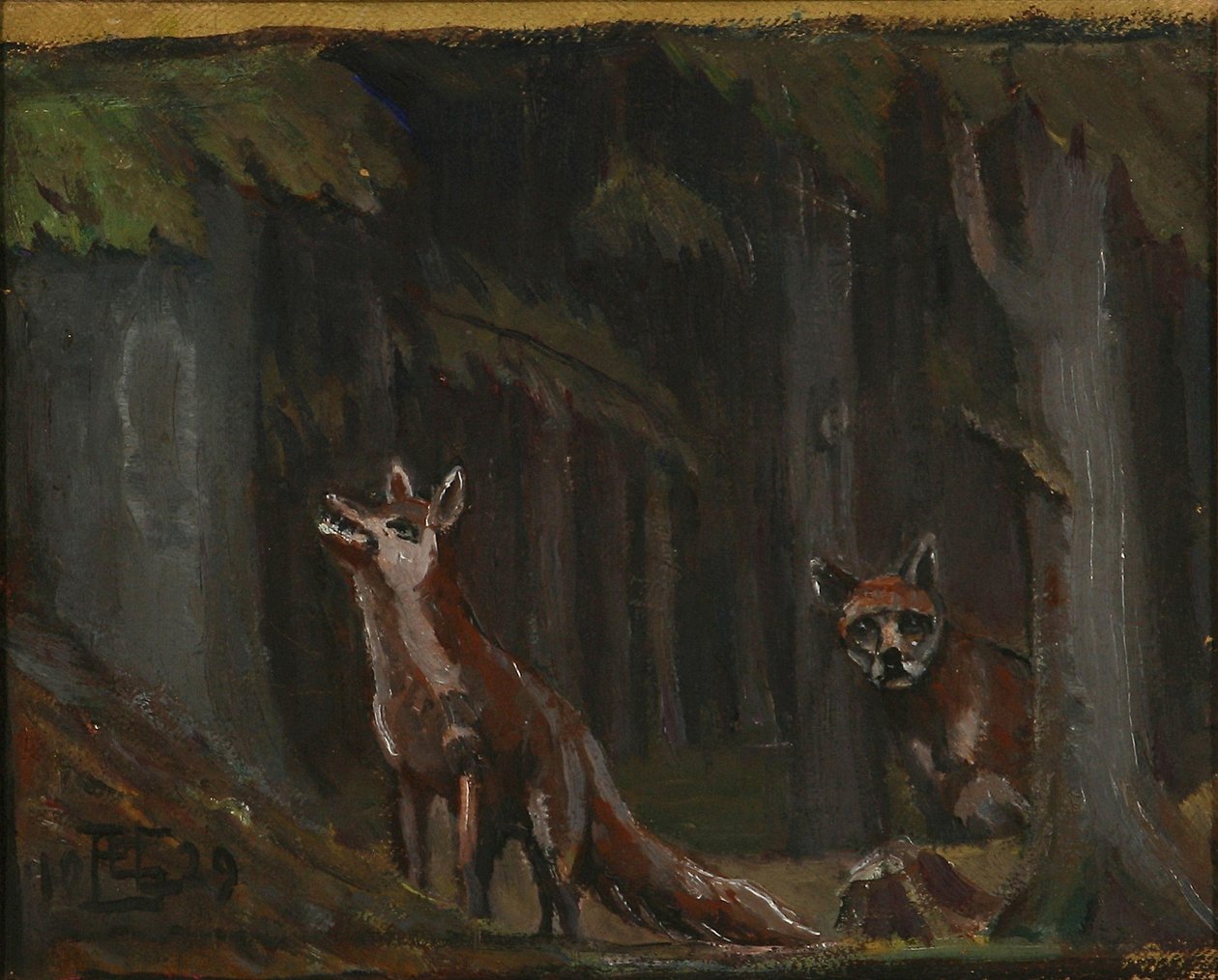 Foxes in the Woods by Poul Simon Christiansen
