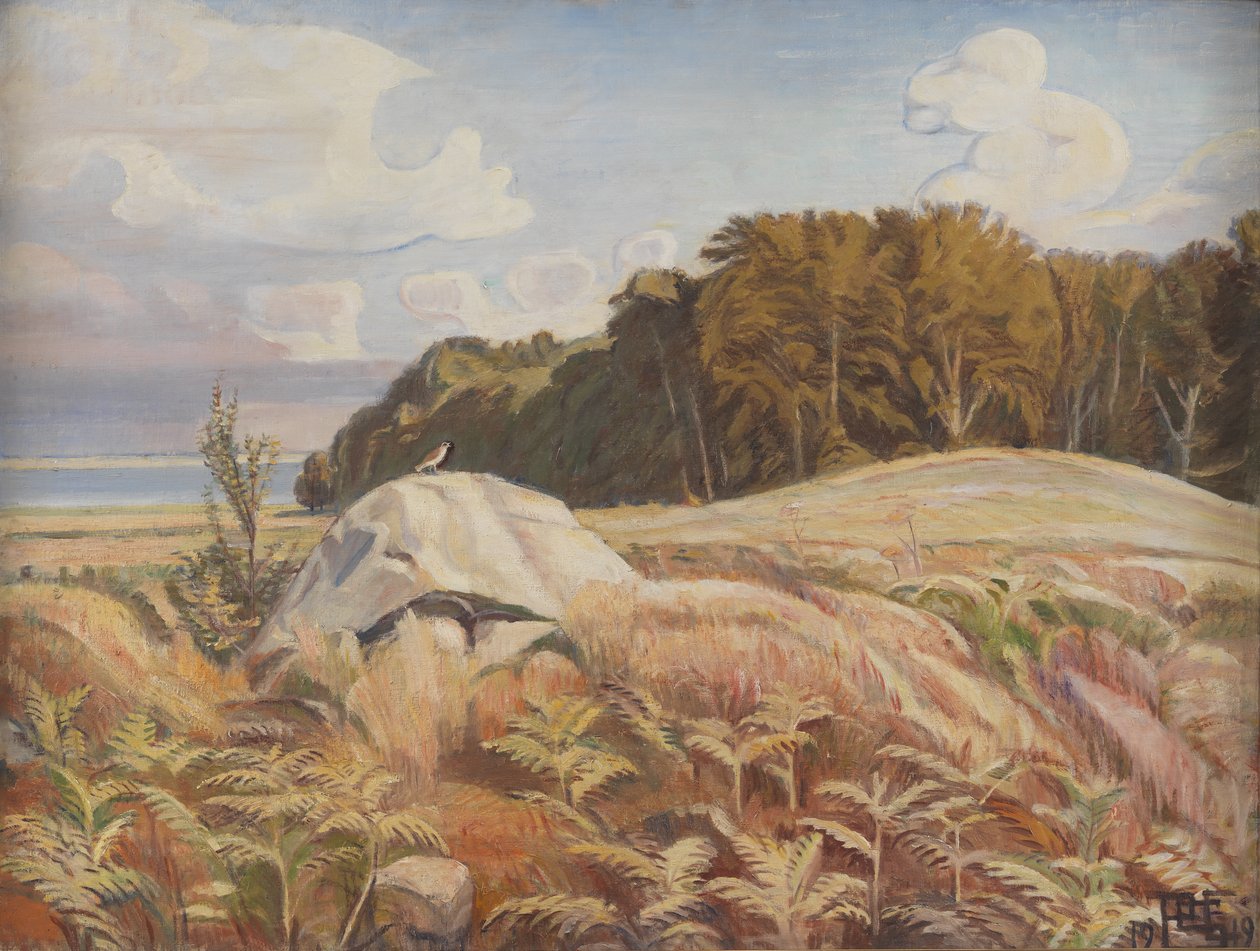 Dolmen at the Edge of the Forest. Dyrnæs by Poul S. Christiansen