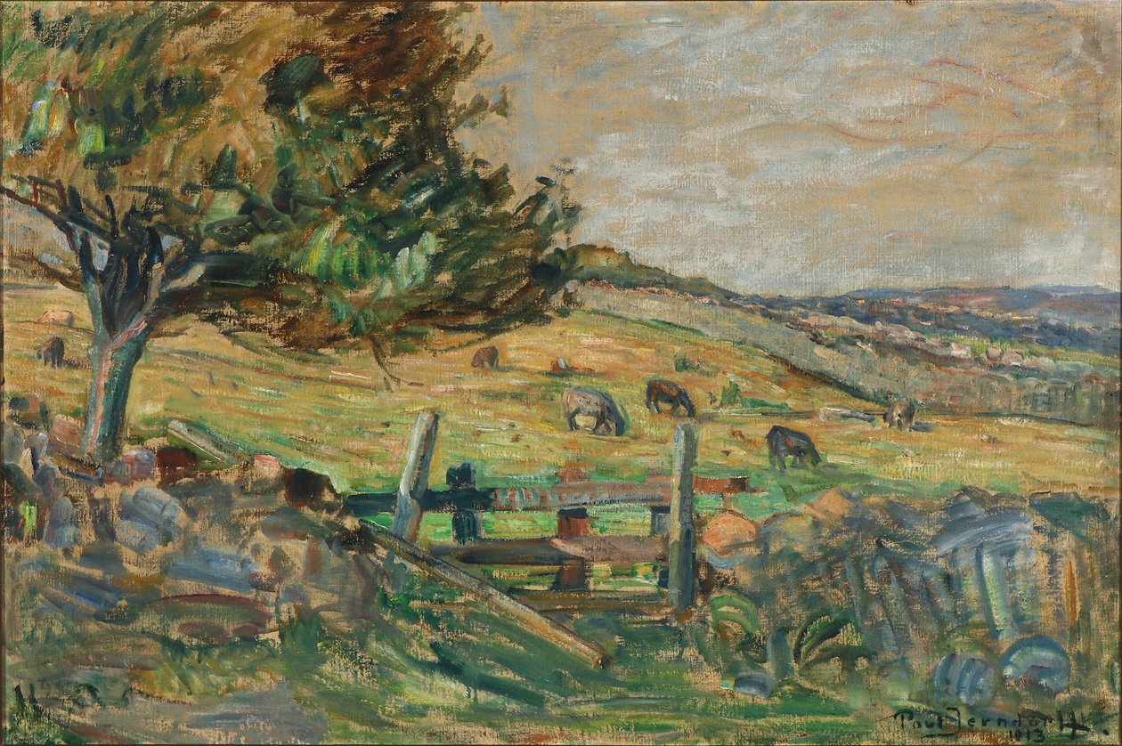Landscape with Grazing Sheep by Povl Jerndorff