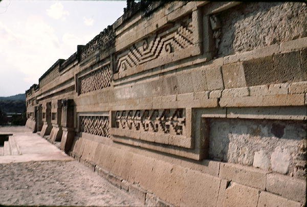 Courtyard Wall with Patterned Stonework by Pre Columbian Pre Columbian