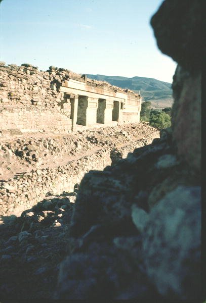 View of Walls and a Temple Entrance by Pre Columbian Pre Columbian