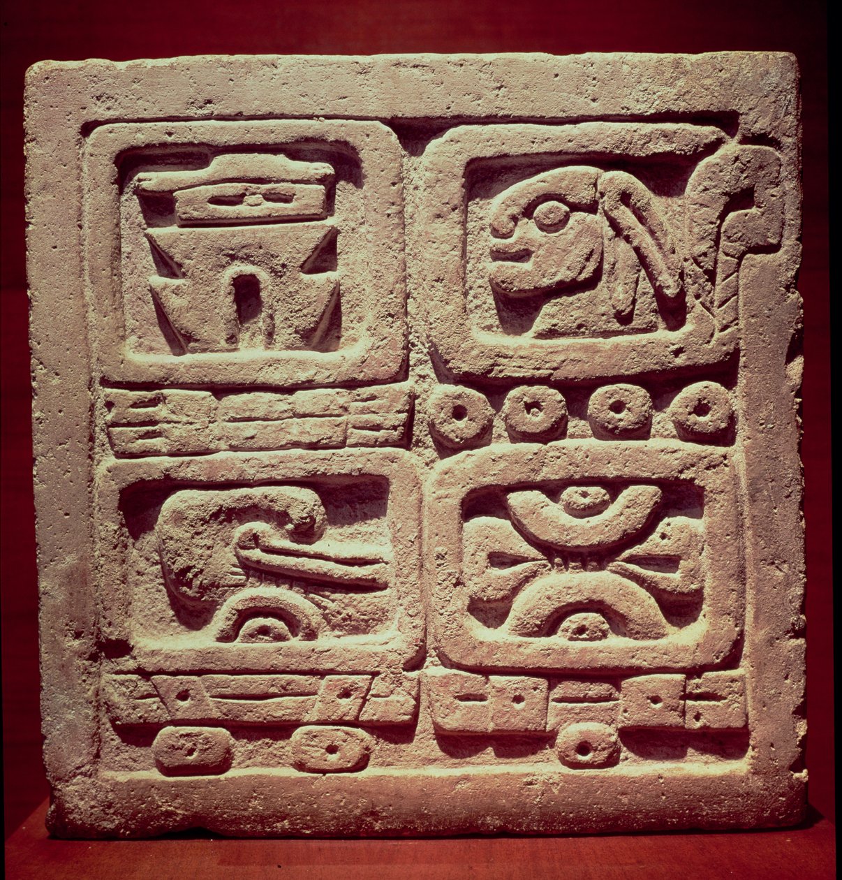 Calendar with Four Glyphs, Toltec by Pre Columbian