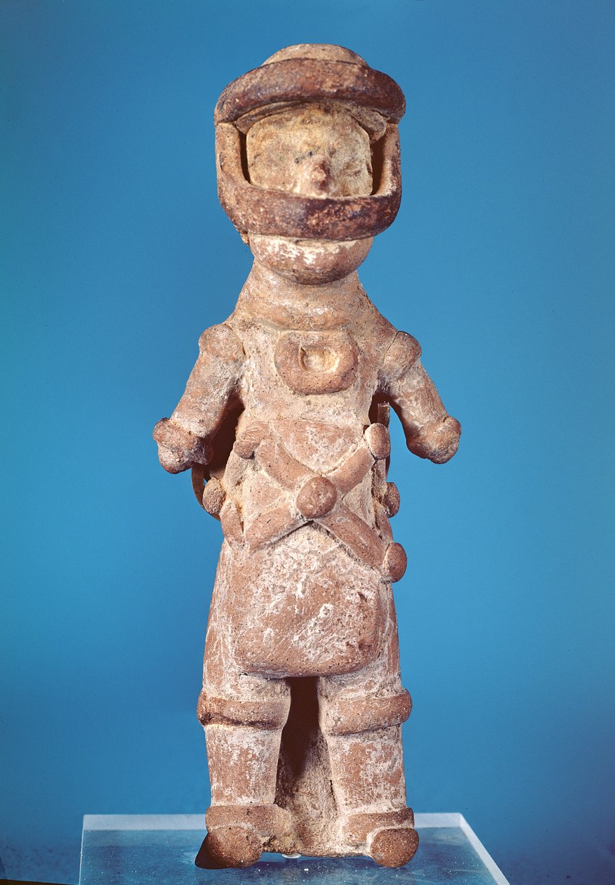 Figurine of a Tlachtli Player, from Tlatilco, Pre-Classic Period by Pre Columbian