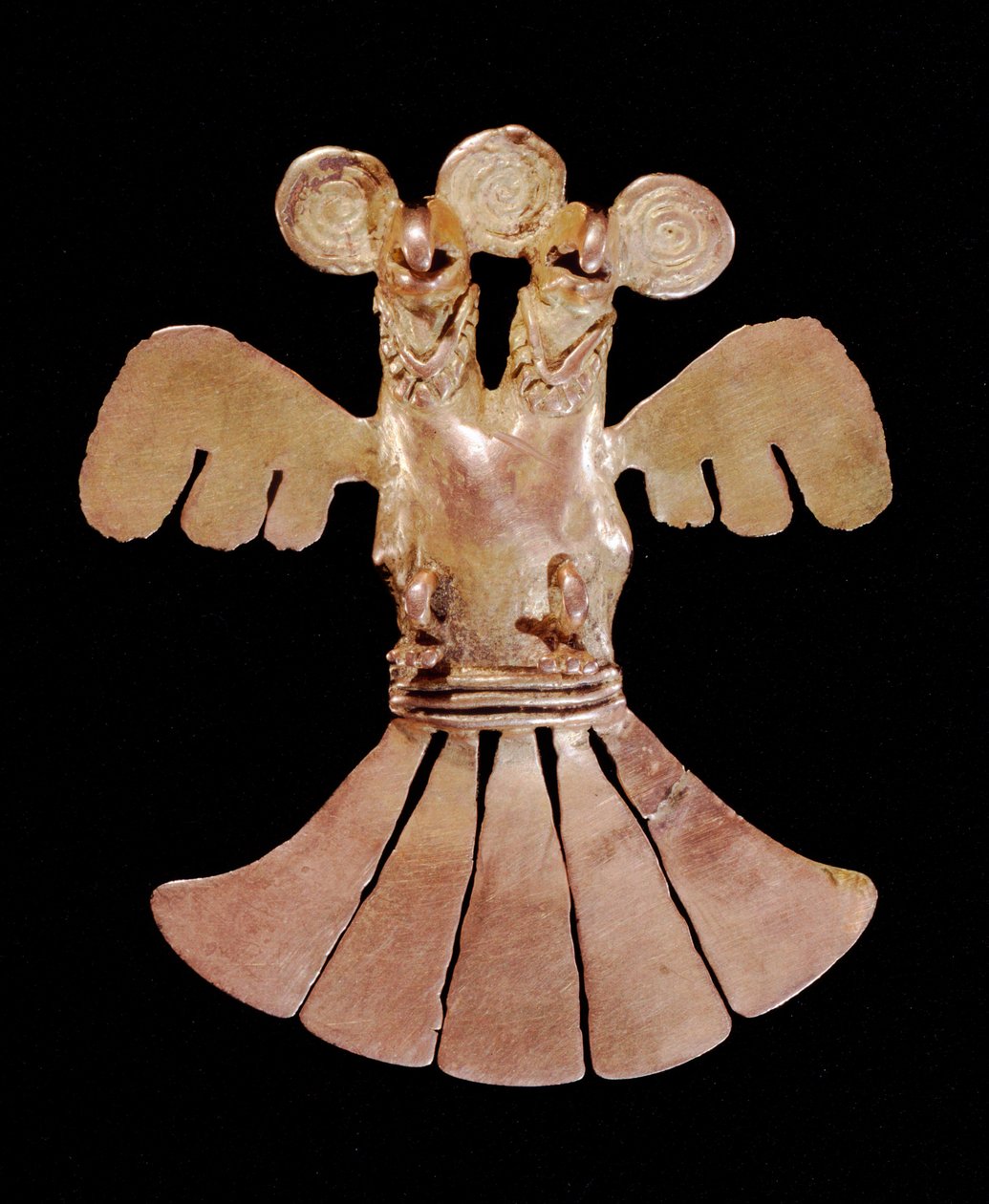 Double headed eagle pendant, Popayan by Pre Columbian Pre Columbian