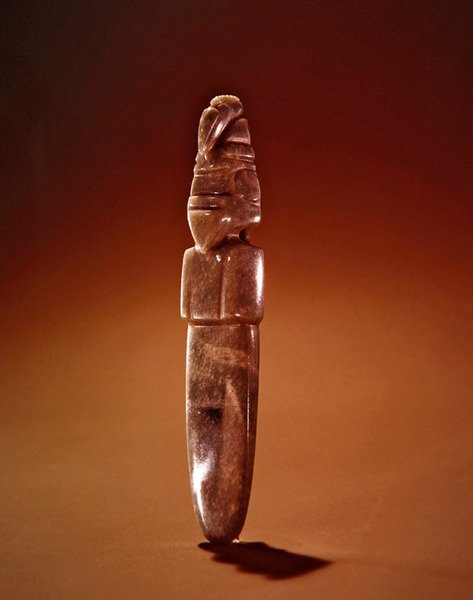 Pointed-Top Bird Celt from Guacimo, Linea Vieja Area by Pre Columbian Pre Columbian