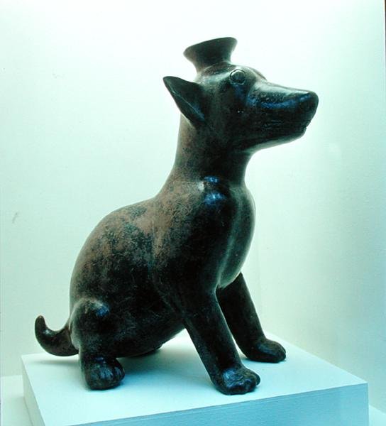Statue of a coyote, from the Toltec Culture by Pre Columbian Pre Columbian