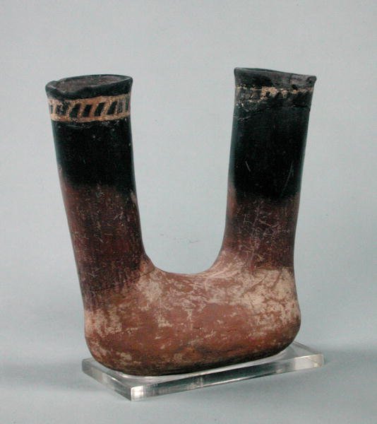 Black Topped Red-Ware Pot from Badari by Predynastic Period Egyptian