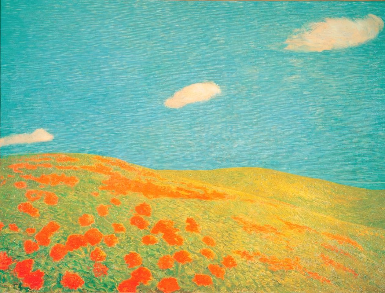 Hills of Liguria by Previati Gaetano