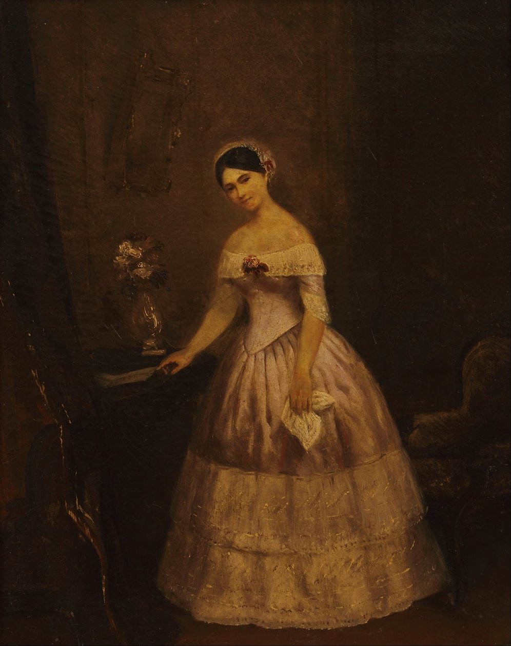 Portrait of Manuelita Rosas (study) by Prilidiano Pueyrredon